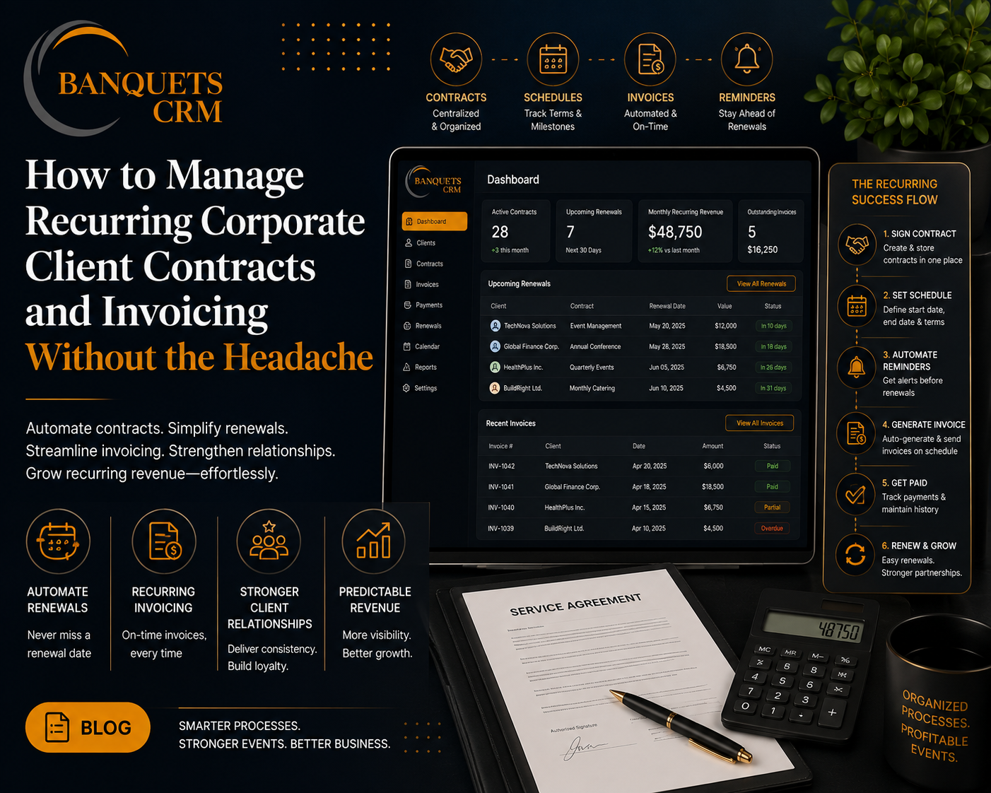 How to Manage Recurring Corporate Client Contracts and Invoicing Without the Headache